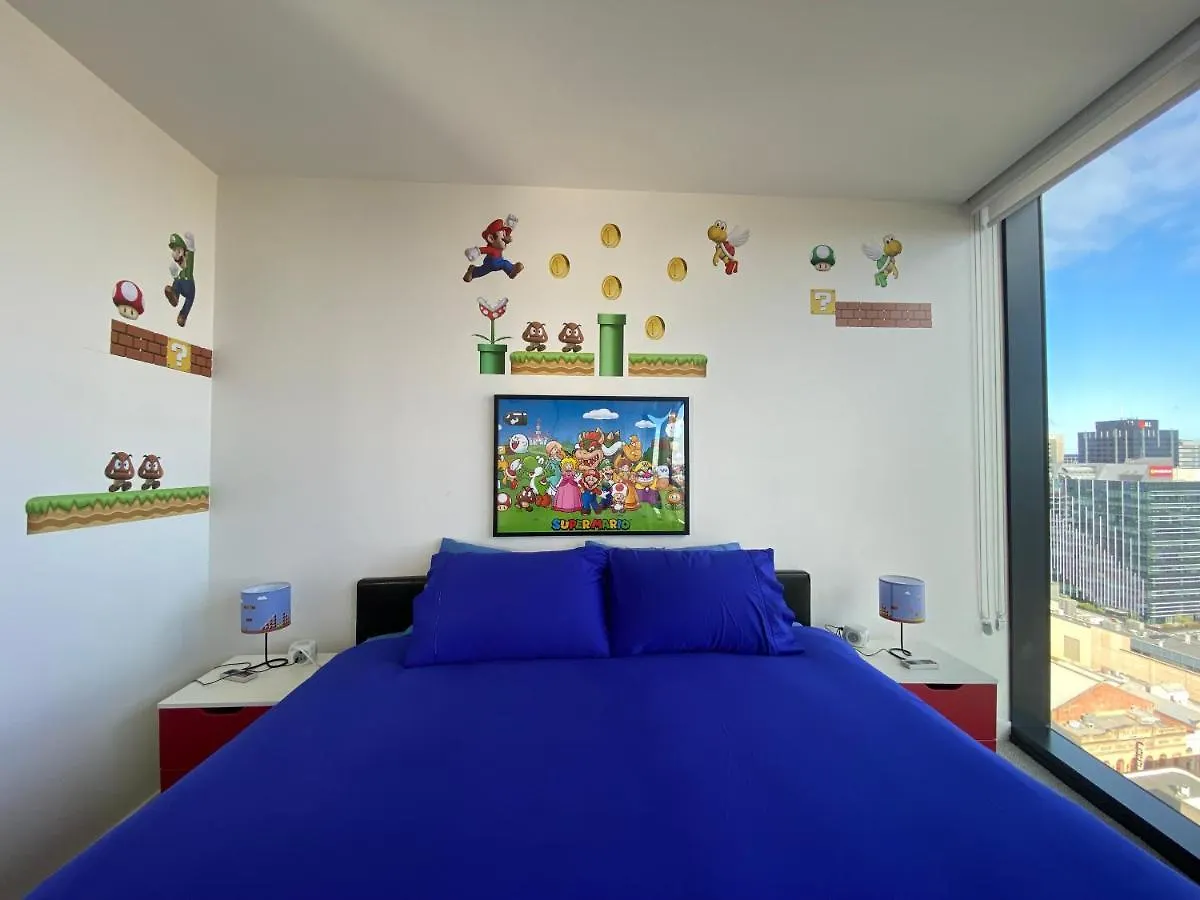 Appartamento Nintendo Theme-Adelaide Cbd-King Bed-Gym-Bbq Australia