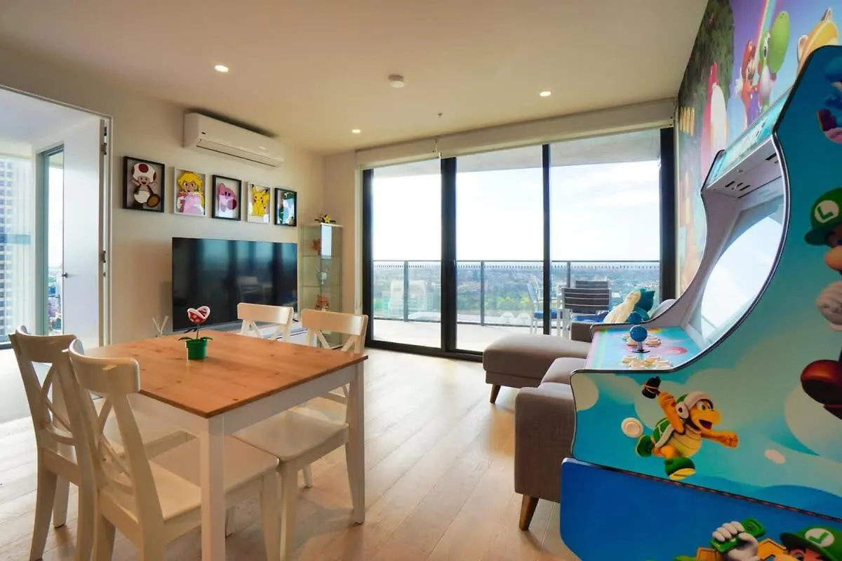 Appartamento Nintendo Theme-Adelaide Cbd-King Bed-Gym-Bbq