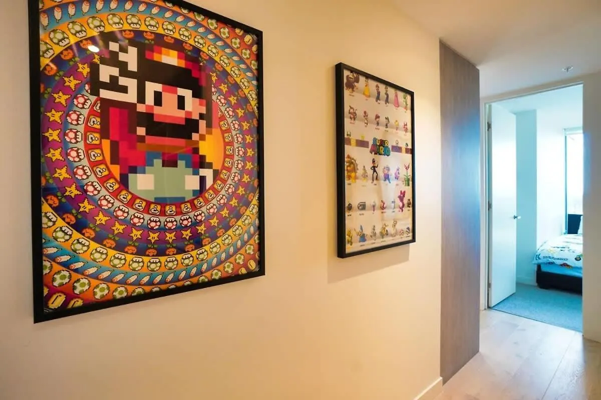 Appartamento Nintendo Theme-Adelaide Cbd-King Bed-Gym-Bbq Australia